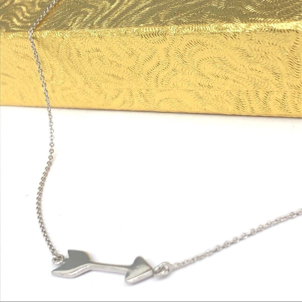 Sterling Silver Arrow Charm Necklace